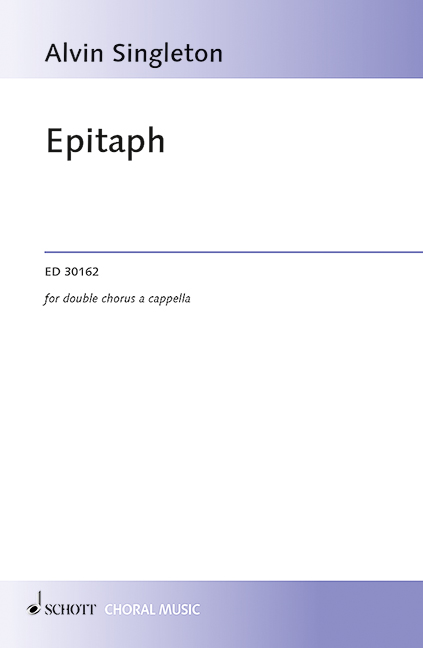 ED30162 Epitaph&nbsp;&nbsp;für 2 gem Chöre a cappella&nbsp;&nbsp;Partitur
