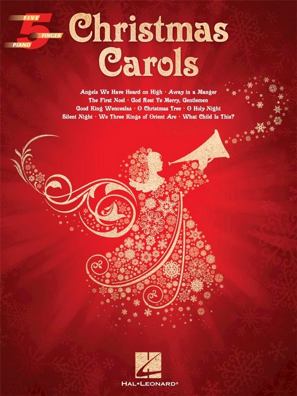 Christmas Carols&nbsp;&nbsp;for 5-finger piano (with lyrics)&nbsp;&nbsp;with teacher's accompaniment