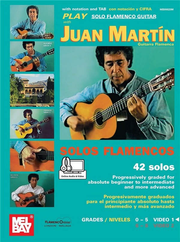 Play solo Flamenco Guitar with Juan Martin vol.1 (+Online Audio)  for guitar/tab  