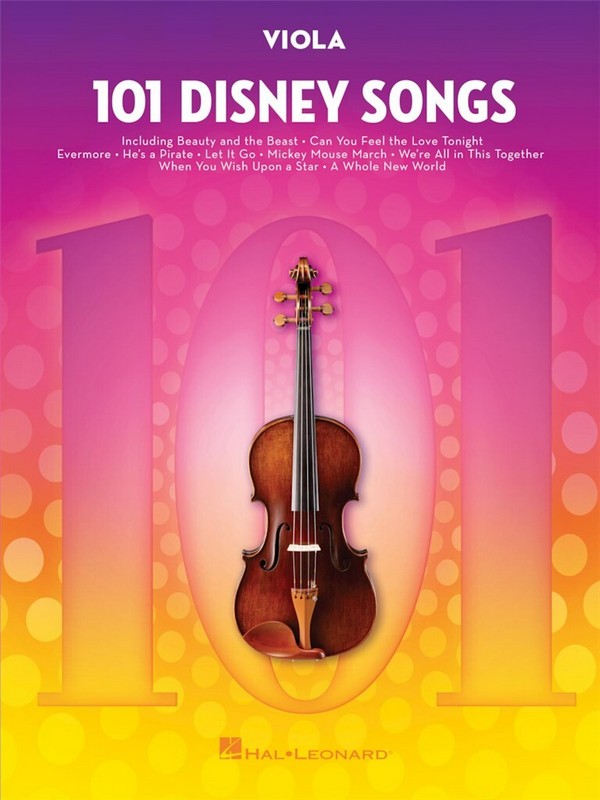 101 Disney Songs:  for viola  