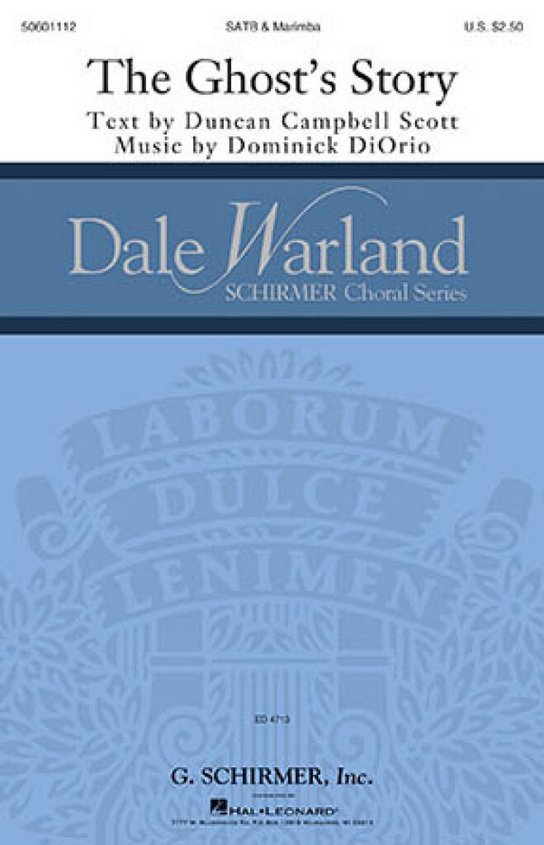 Dominick DiOrio, The Ghost's Story&nbsp;&nbsp;SATB&nbsp;&nbsp;Chorpartitur