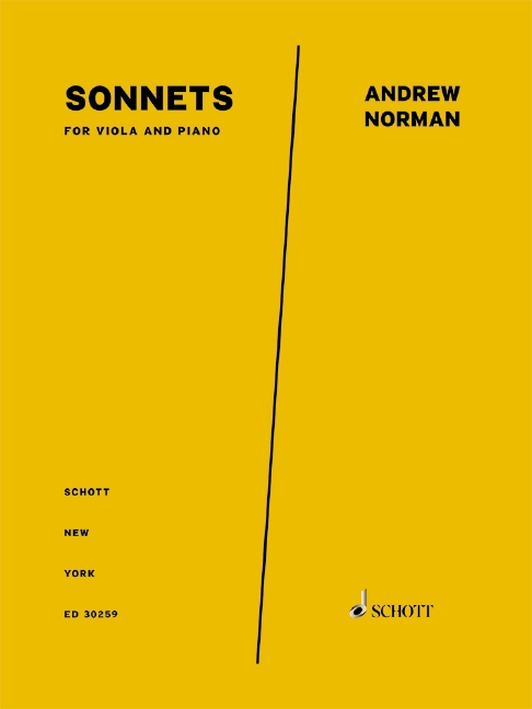 A.Norman, Sonnets&nbsp;&nbsp;for viola and piano&nbsp;&nbsp;Partitur und Stimme