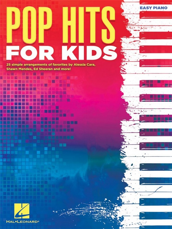 Pop Hits for Kids  for piano (easy) with text  Songbook