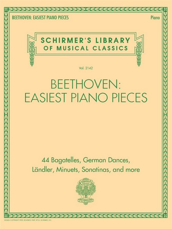 Ludwig van Beethoven, Beethoven: Easiest Piano Pieces&nbsp;&nbsp;Klavier&nbsp;&nbsp;Buch