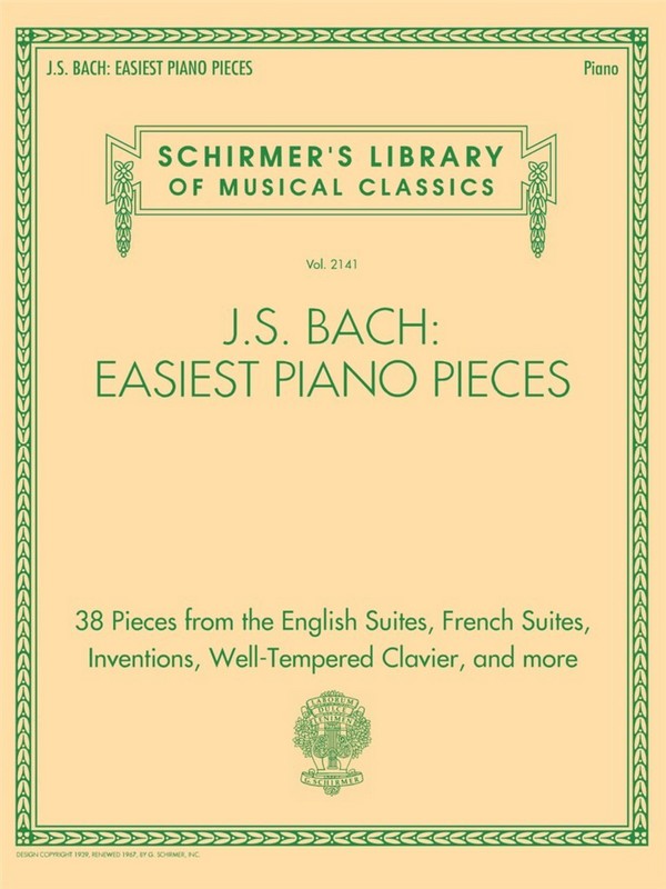 Johann Sebastian Bach, J.S. Bach: Easiest Piano Pieces&nbsp;&nbsp;Klavier&nbsp;&nbsp;Buch