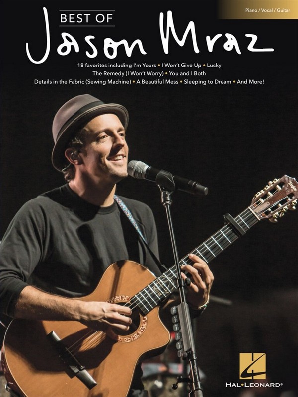 Best of Jason Mraz&nbsp;&nbsp;Songbook for piano, vocal and guitar&nbsp;&nbsp;