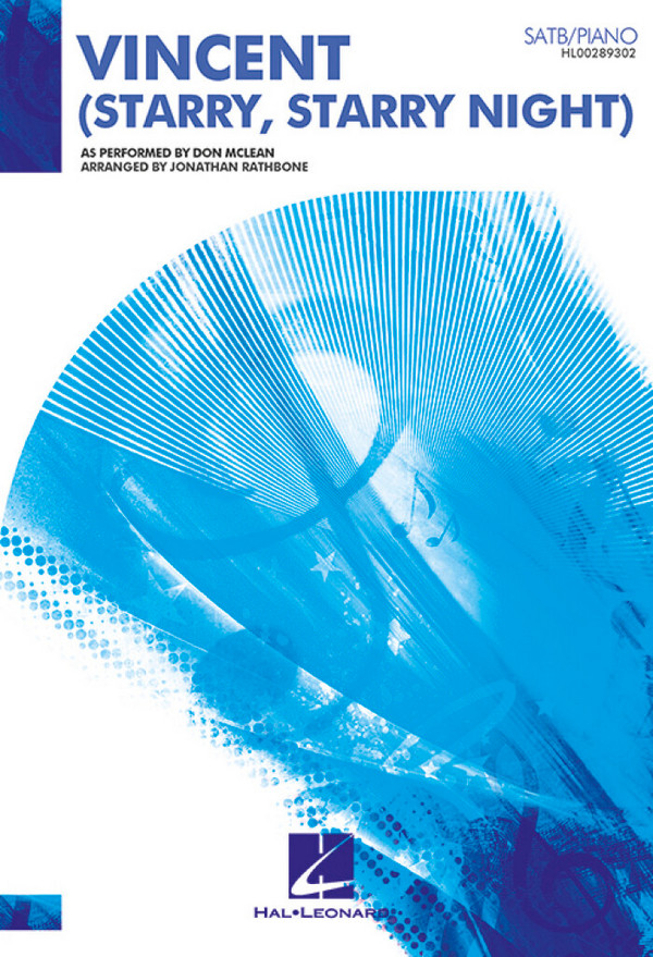 Vincent Starry Starry Night&nbsp;&nbsp;for mixed choir and piano&nbsp;&nbsp;choral score