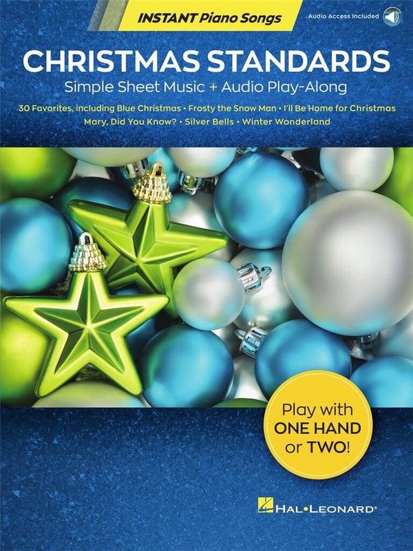 Christmas Standards - Instant Piano Songs&nbsp;&nbsp;Piano, 1-2 Hands&nbsp;&nbsp;Book & Audio-Online