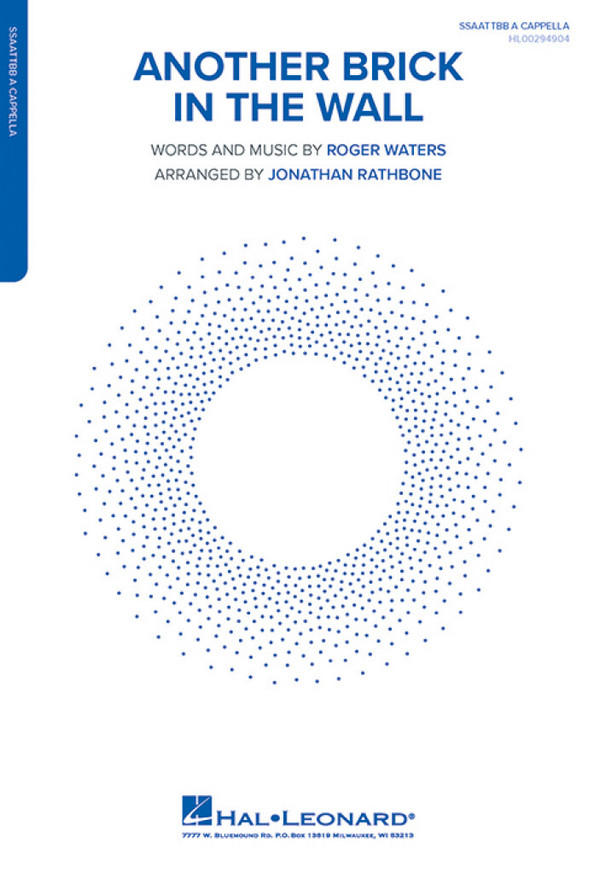 Another Brick in the Wall&nbsp;&nbsp;for mixed choir (SSAATTBB) a cappella&nbsp;&nbsp;choral score