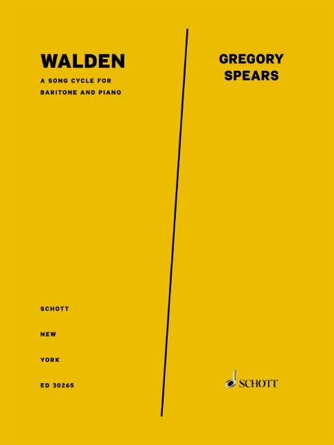 ED30265  Walden - a song cycle&nbsp;&nbsp;for baritone and piano&nbsp;&nbsp;