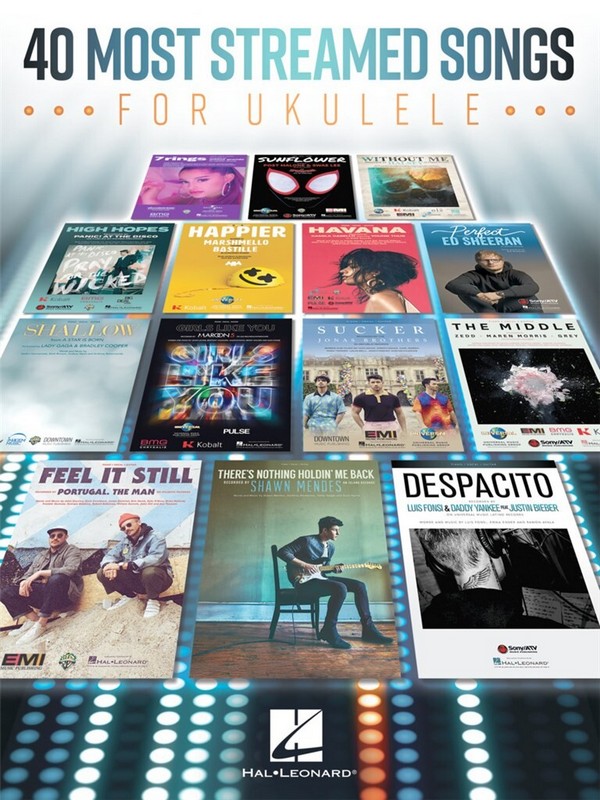 40 Most Streamed Songs for Ukulele&nbsp;&nbsp;Ukulele&nbsp;&nbsp;Book