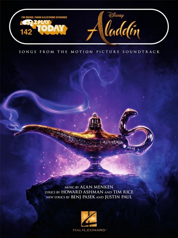Aladdin (Movie 2019):&nbsp;&nbsp;for keyboard (organ/piano) (with lyrics)&nbsp;&nbsp;E-Z play today vol.142