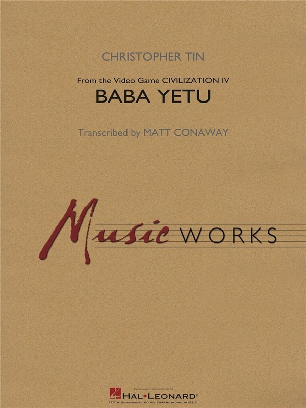 Christopher Tin, Baba Yetu&nbsp;&nbsp;Concert Band/Harmonie&nbsp;&nbsp;Partitur + Stimmen