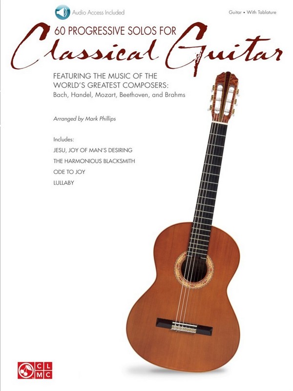 60 progressive Solos for  Classical Guitar (+CD)  for guitar/tabulature