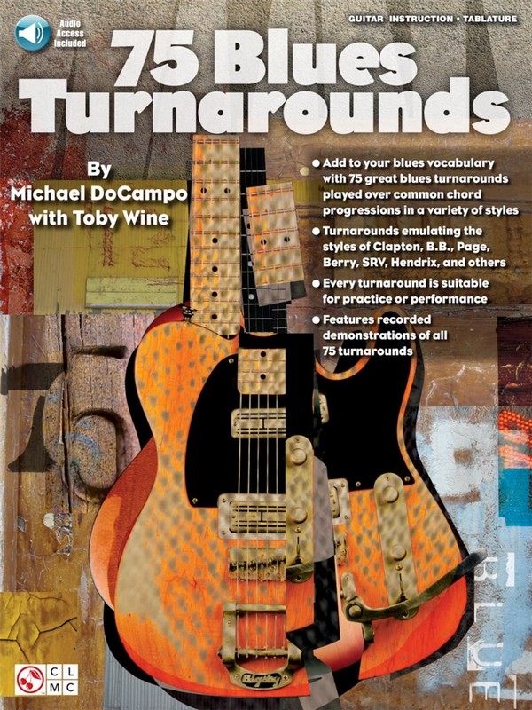 75 Blues Turnarounds (+Online Audio)  for guitar/tab  