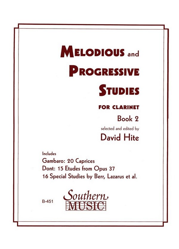 Melodious And Progressive Studies, Book 2&nbsp;&nbsp;Clarinet&nbsp;&nbsp;Buch