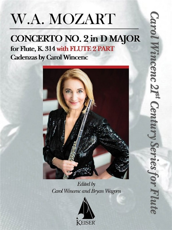 Wolfgang Amadeus Mozart, Concerto No. 2 in D Major for Flute, K. 314&nbsp;&nbsp;Flute&nbsp;&nbsp;Buch