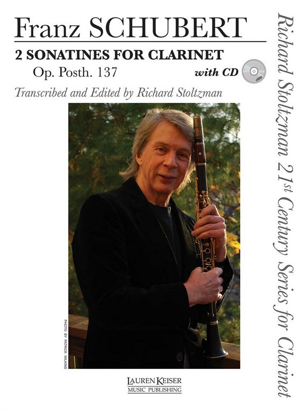 Franz Schubert, 2 Sonates for Clarinet, Op. post. 137&nbsp;&nbsp;Clarinet&nbsp;&nbsp;Buch + CD