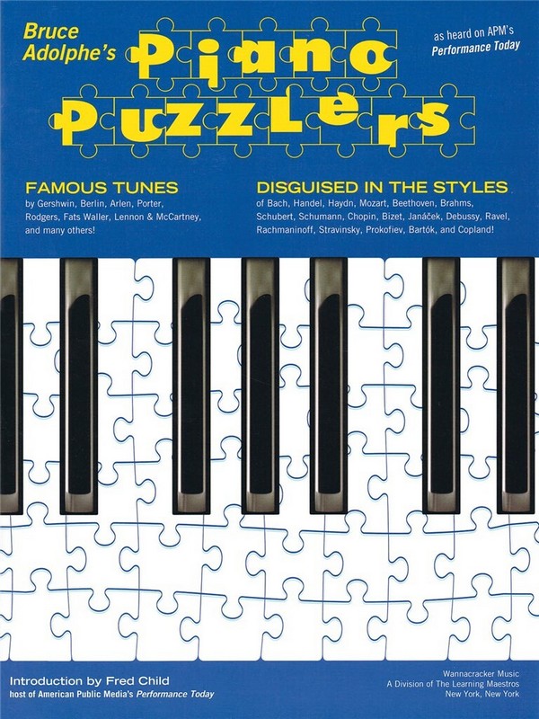 Bruce Adolphe - Piano Puzzlers&nbsp;&nbsp;Klavier&nbsp;&nbsp;Buch