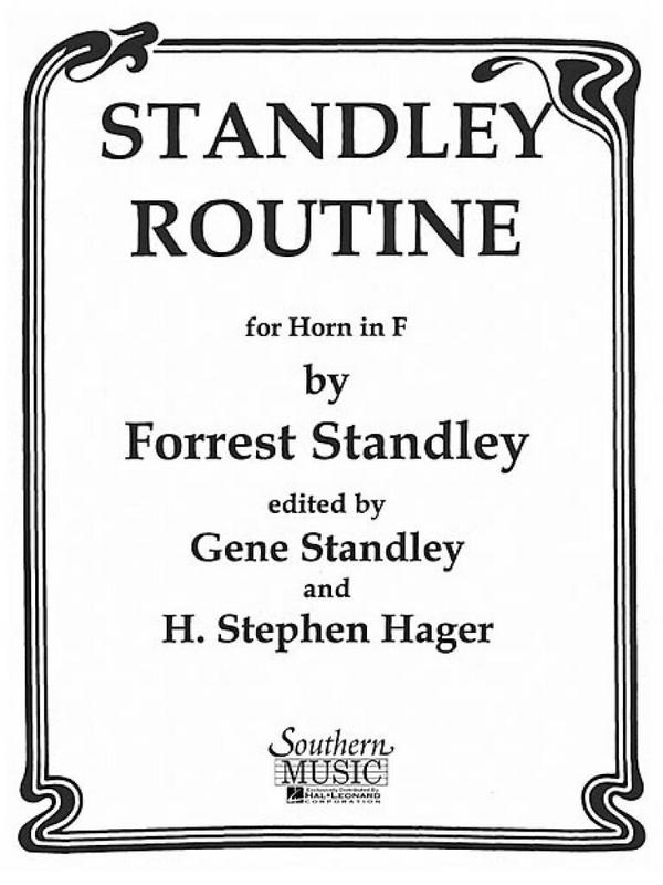 Forrest Standley Standley Routine&nbsp;&nbsp;Horn&nbsp;&nbsp;Buch