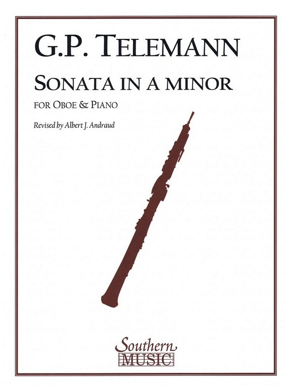 Georg Philipp Telemann Sonata In A Minor&nbsp;&nbsp;Oboe&nbsp;&nbsp;Buch