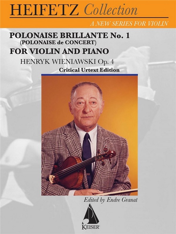 Henryk Wieniawski, Polonaise Brillante No. 1 , Op. 4&nbsp;&nbsp;Violine und Klavier&nbsp;&nbsp;Buch