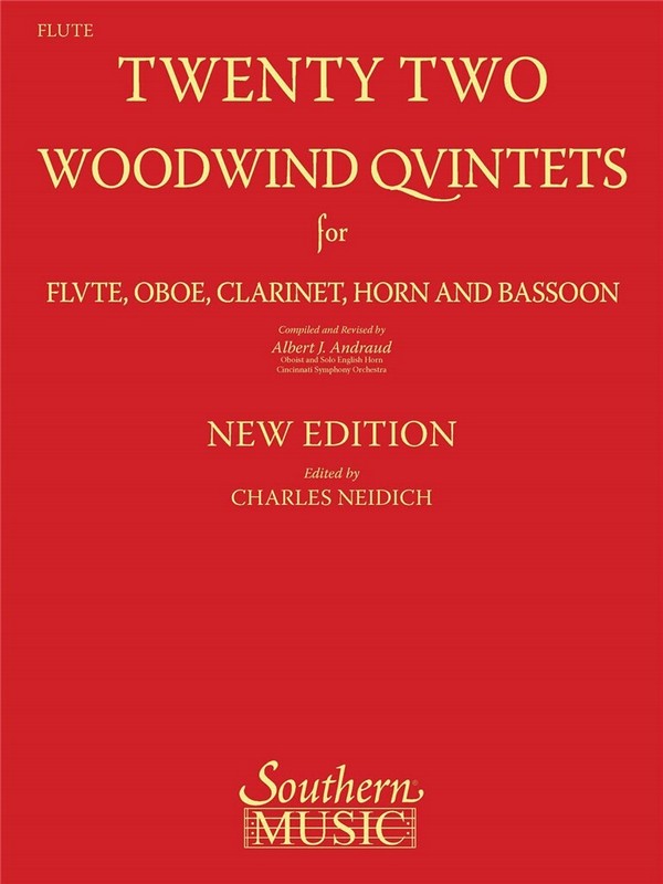 Twenty-Two (22) Woodwind Quintets&nbsp;&nbsp;Woodwind Quintet&nbsp;&nbsp;Stimme