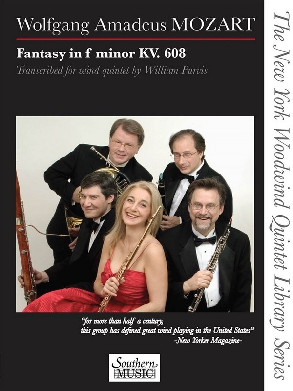 Wolfgang Amadeus Mozart Fantasy in F Minor, K. 608&nbsp;&nbsp;Woodwind Quintet&nbsp;&nbsp;Partitur + Stimmen