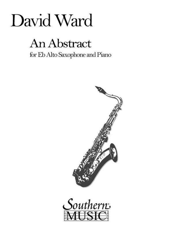 David Ward Abstract, An&nbsp;&nbsp;Alto Saxophone&nbsp;&nbsp;Buch
