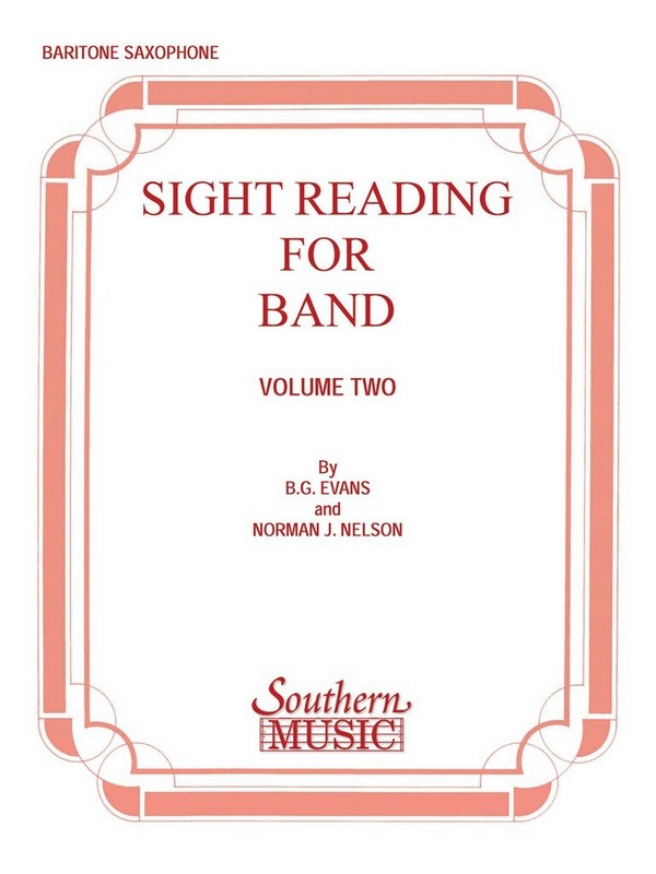 Billy Evans Sight Reading For Band, Bk. 2 (Srb2)&nbsp;&nbsp;Baritone Saxophone&nbsp;&nbsp;Stimme
