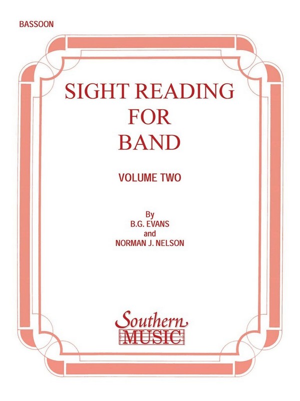 Billy Evans Sight Reading For Band, Bk. 2 (Srb2)&nbsp;&nbsp;Fagott&nbsp;&nbsp;Stimme