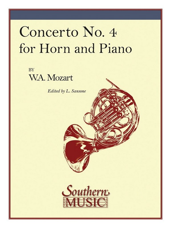 Wolfgang Amadeus Mozart Concerto No 4, K495&nbsp;&nbsp;Horn&nbsp;&nbsp;Buch