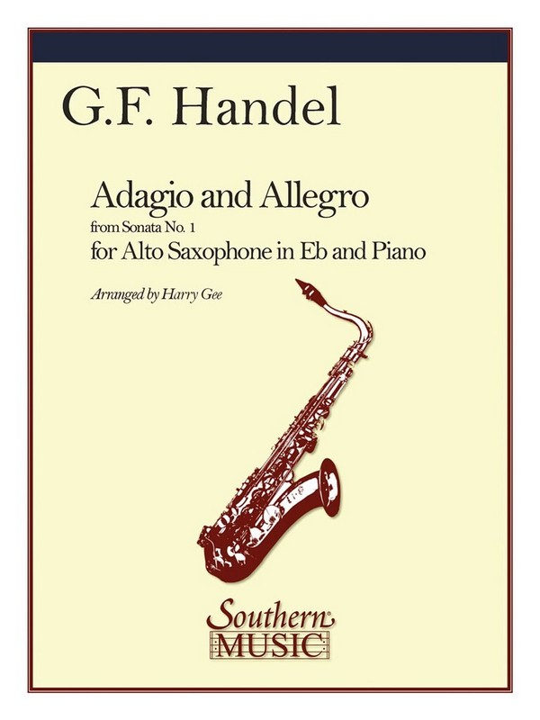 Georg Friedrich Händel Adagio And Allegro&nbsp;&nbsp;Alto Saxophone&nbsp;&nbsp;Buch