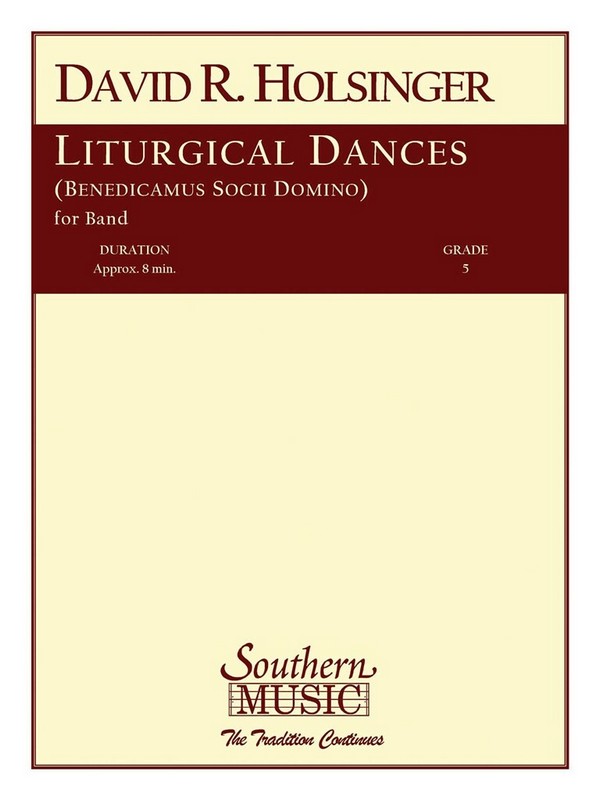 David Holsinger Liturgical Dances&nbsp;&nbsp;Concert Band&nbsp;&nbsp;Partitur