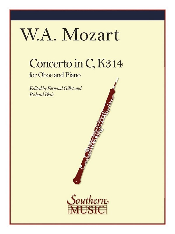 Wolfgang Amadeus Mozart Concerto In C, K314&nbsp;&nbsp;Oboe&nbsp;&nbsp;Buch
