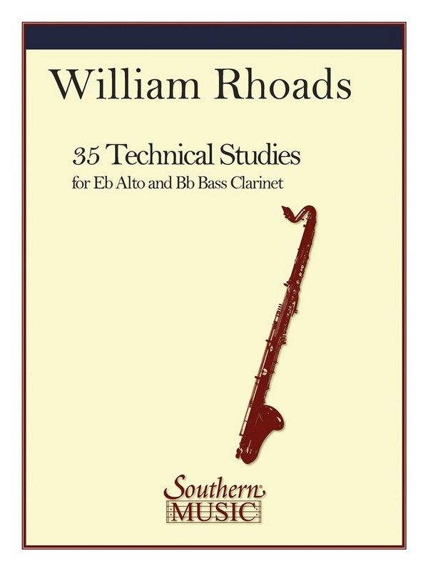 William E. Rhoads 35 (Thirty-Five) Technical Studies&nbsp;&nbsp;Alto Clarinet&nbsp;&nbsp;Buch