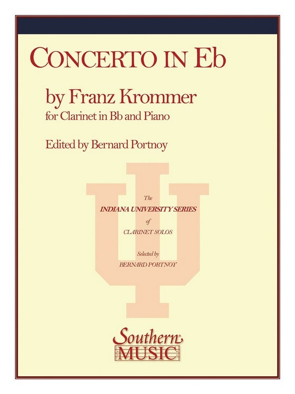 Franz Krommer Concerto In E Flat Op 36&nbsp;&nbsp;Clarinet&nbsp;&nbsp;Buch