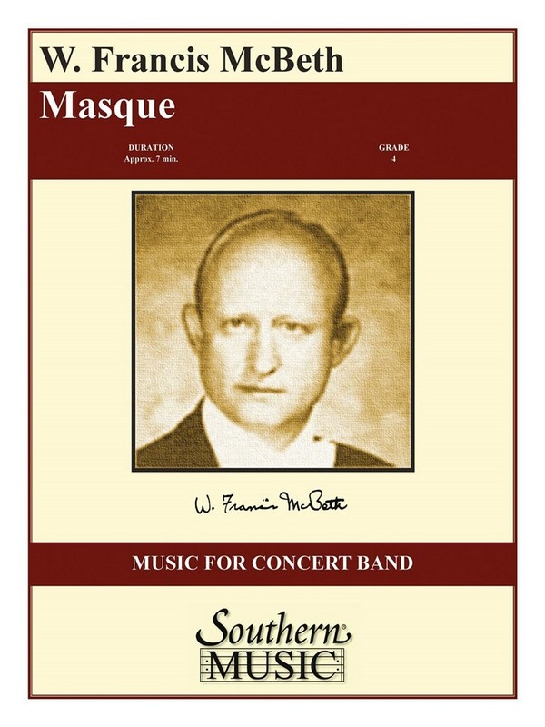 W. Francis McBeth Masque&nbsp;&nbsp;Concert Band&nbsp;&nbsp;Partitur