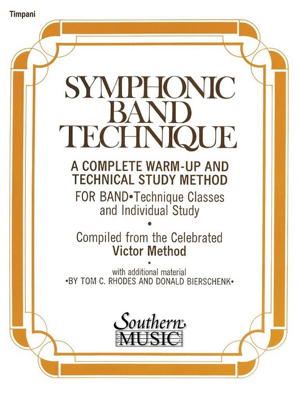 John Victor Symphonic Band Technique (Sbt)&nbsp;&nbsp;Timpani&nbsp;&nbsp;Stimme