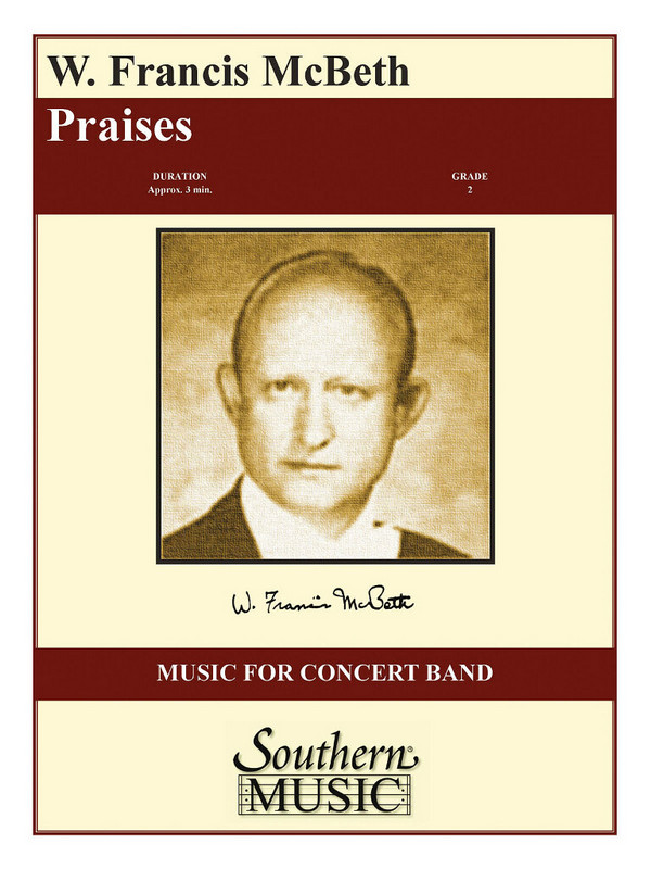 W. Francis McBeth Praises&nbsp;&nbsp;Concert Band&nbsp;&nbsp;Partitur