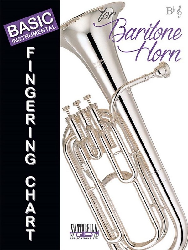 Basic Fingering Chart  for baritone horn (TC)  