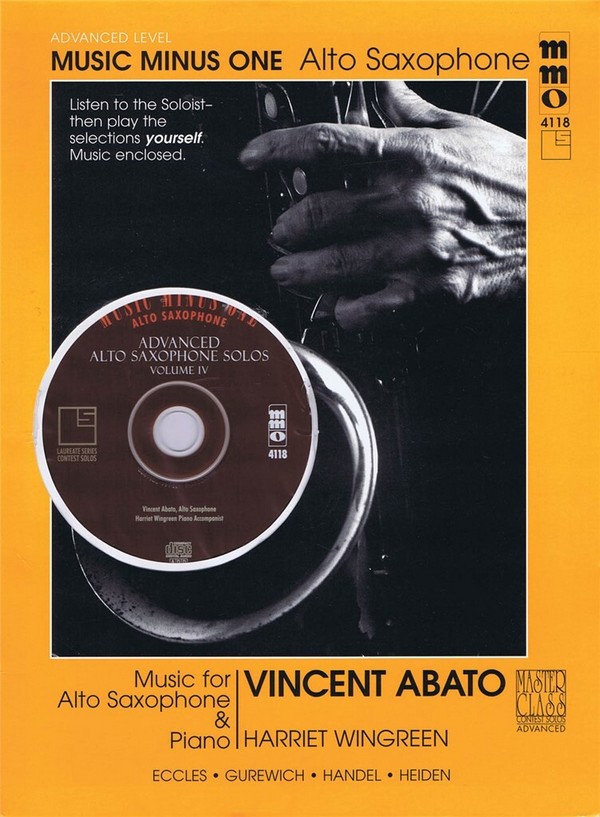 Advanced Alto Saxophone Solos - Vol. IV  Alto Saxophone  Buch + CD