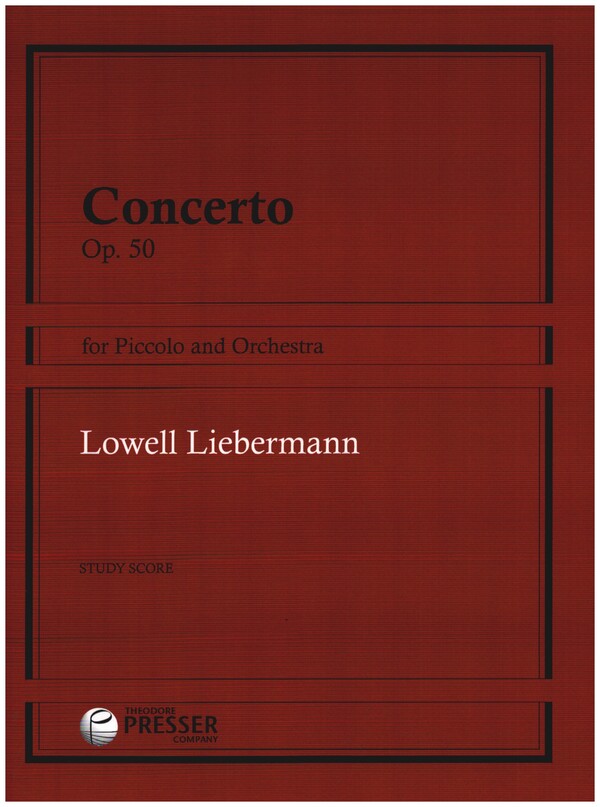 Concerto op.50  for piccolo and orchestra  study score