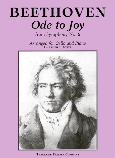Ludwig Van Beethoven Ode To Joy&nbsp;&nbsp;Violoncello und Klavier&nbsp;&nbsp;Klavierauszug mit Solostimme