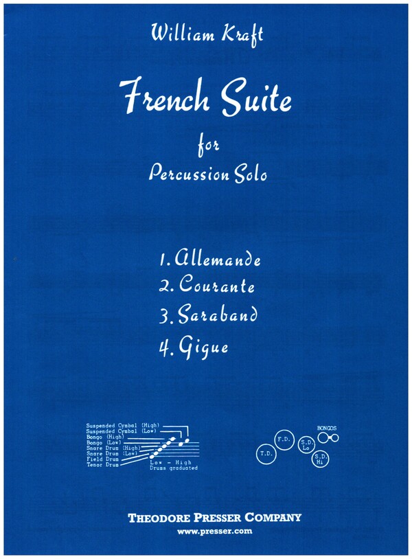 William Kraft French Suite&nbsp;&nbsp;Percussion&nbsp;&nbsp;Solostimme