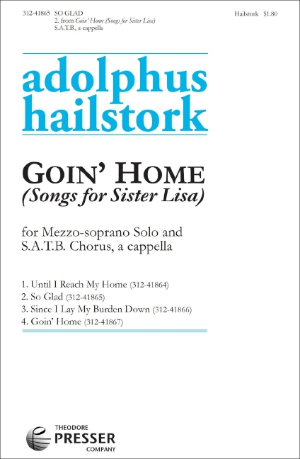 Adolphus Hailstork So Glad&nbsp;&nbsp;Chor&nbsp;&nbsp;Chorpartitur