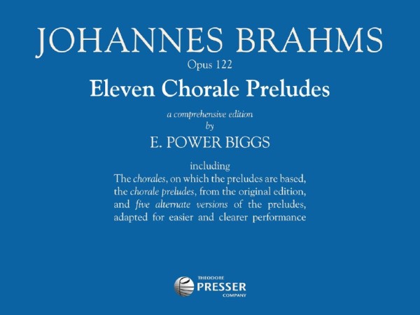 Johannes Brahms, Hans Hassler, Anonymous, Johann Cruger Eleven Chora&nbsp;&nbsp;Orgel und Gesang&nbsp;&nbsp;Solostimme