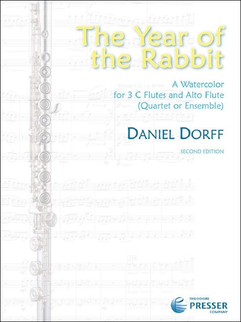 Daniel Dorff The Year Of The Rabbit&nbsp;&nbsp;3 Flöten und Alt-Blockflöte&nbsp;&nbsp;Partitur und Stimmen