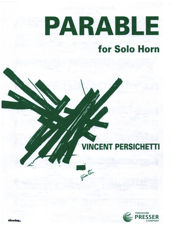 Parable op.120&nbsp;&nbsp;for horn&nbsp;&nbsp;