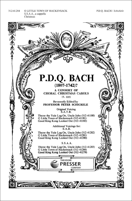 P. D. Q. Bach O Little Town Of Hackensack&nbsp;&nbsp;Frauenchor&nbsp;&nbsp;Chorpartitur